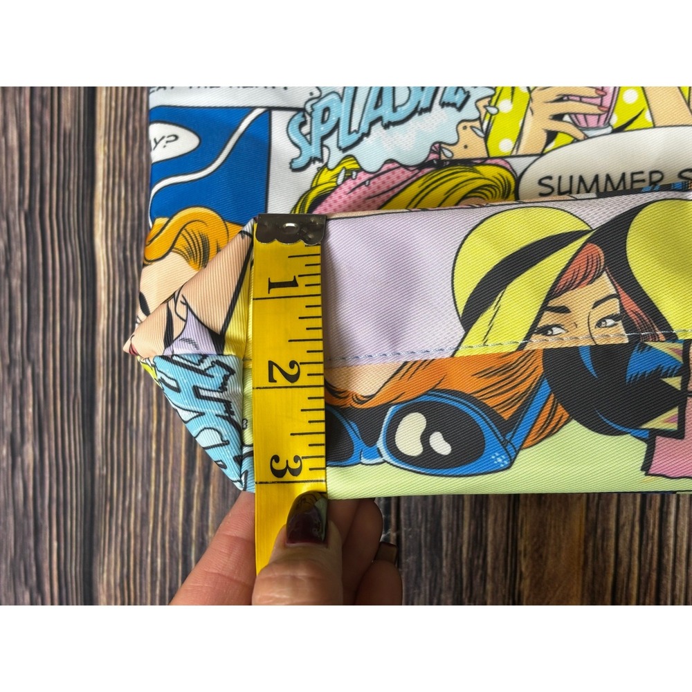 Estee Lauder Tote Bag Womens Blue Pop Art Comic Print Recycled Beach Shopper - Picture 13 of 14